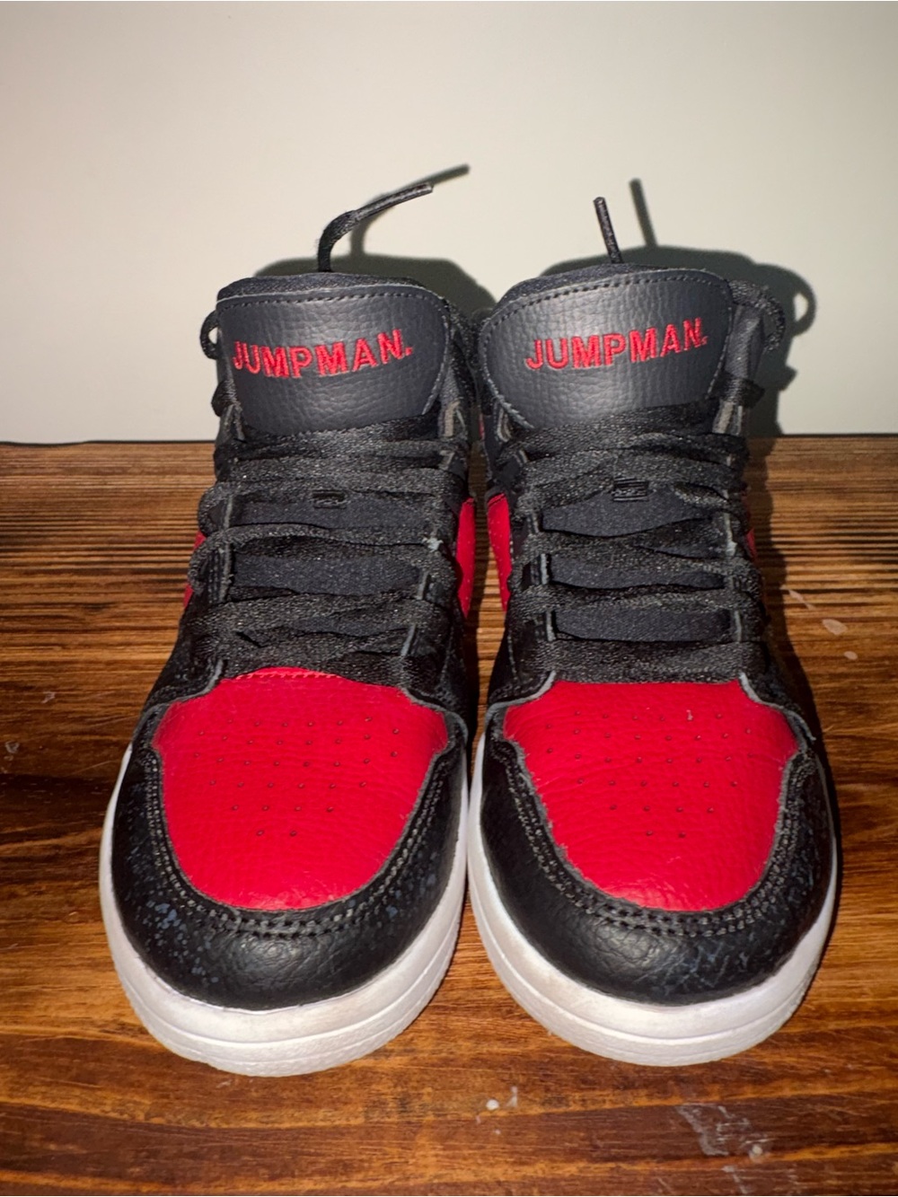 Jordan Kids' High-Top Sneakers in Black and Red